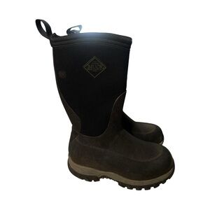 Muck Boots Kids 12 Black Fall Spring Winter Neutral Snow Rain Mud Shoes Footwear